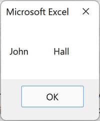 How to use Excel VBA pace function to insert spaces between strings use Space function to insert spaces between strings